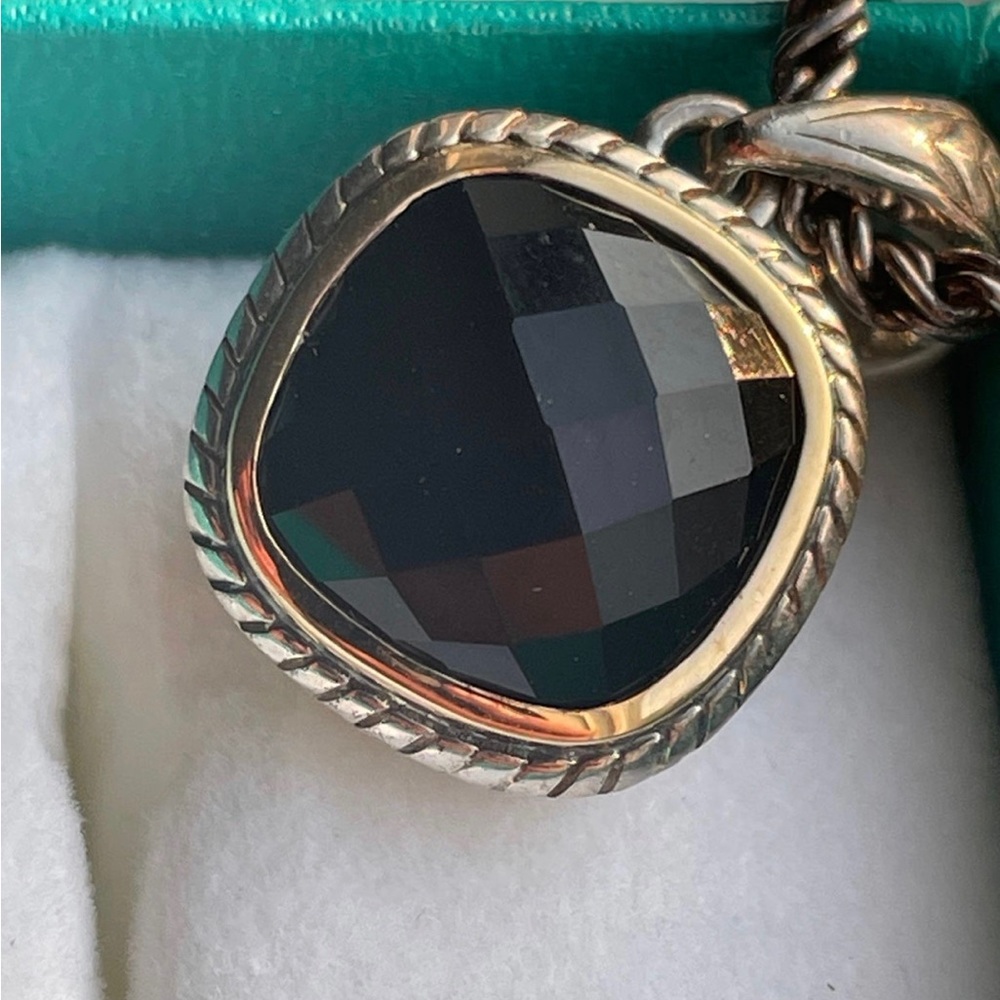 Sterling Silver 925 Onyx Pendant